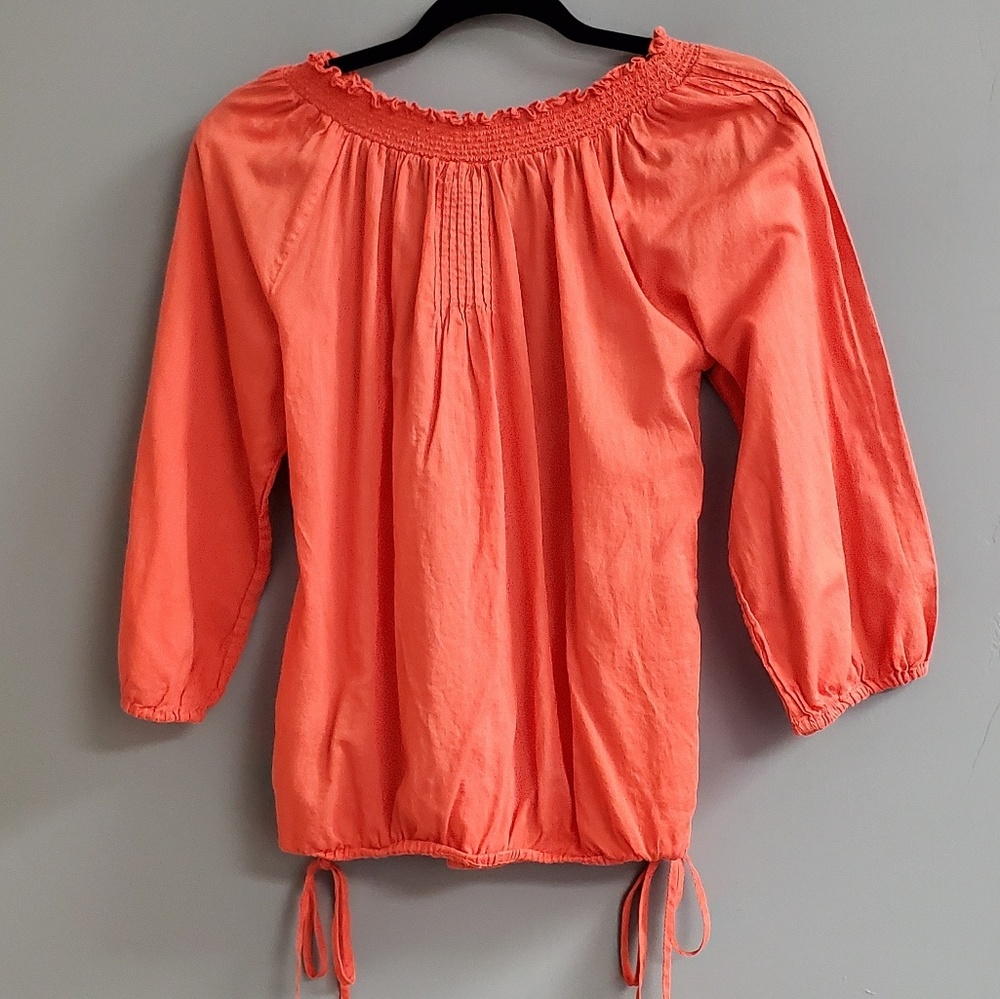 Lucky Brand Embroidered Peasant Top - Picture 5 of 5